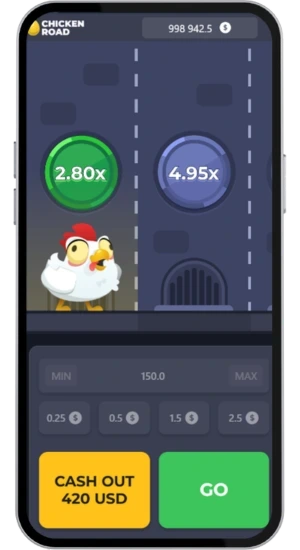 Chickenc Road multiplicator 2.80x