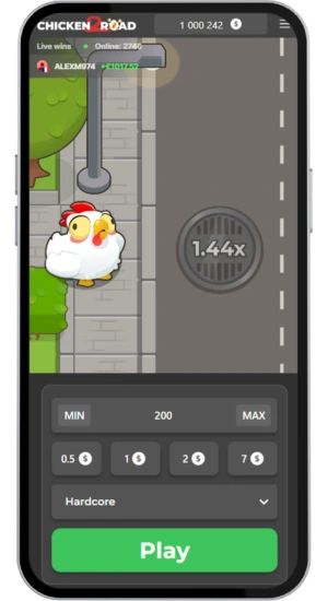 Chicken at start 1.44x round