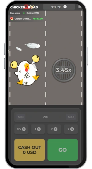 Chicken hit before 3.45x