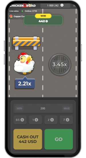 Gameplay of Chicken Road 2 crash round