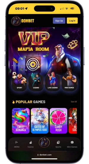 Start Safari and visit the casino site