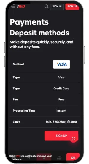Make a deposit and claim you welcome bonus