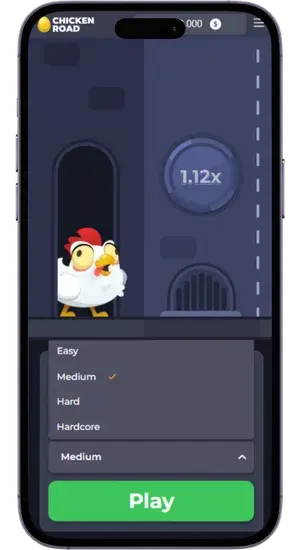 Choose the difficulty level.